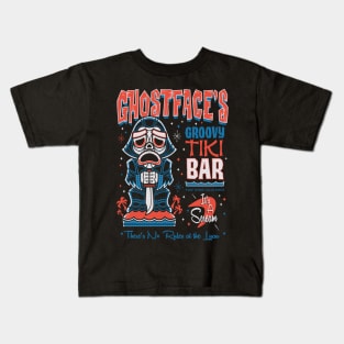 Ghostface Tiki Bar - Creepy Cute Slasher - Hawaii Surf Vacation Kids T-Shirt